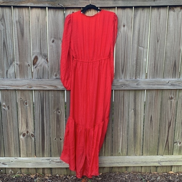 Intermix ‘Gianna’ maxi dress, red with gold thread, size P (small) - Picture 6 of 10